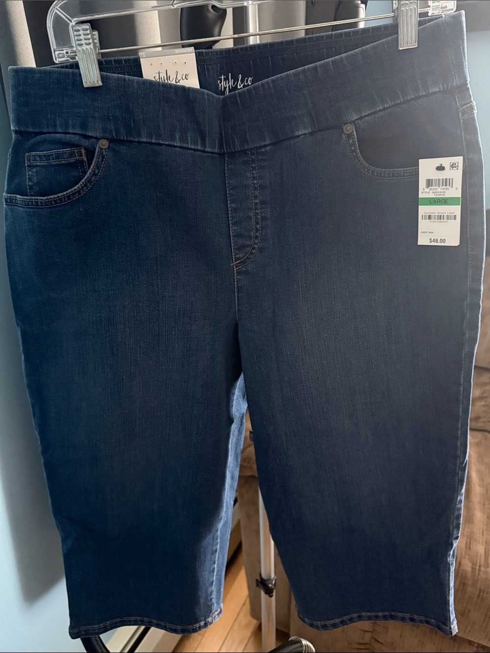 Style & Co. Dark Blue Cropped Ankle Jeans
